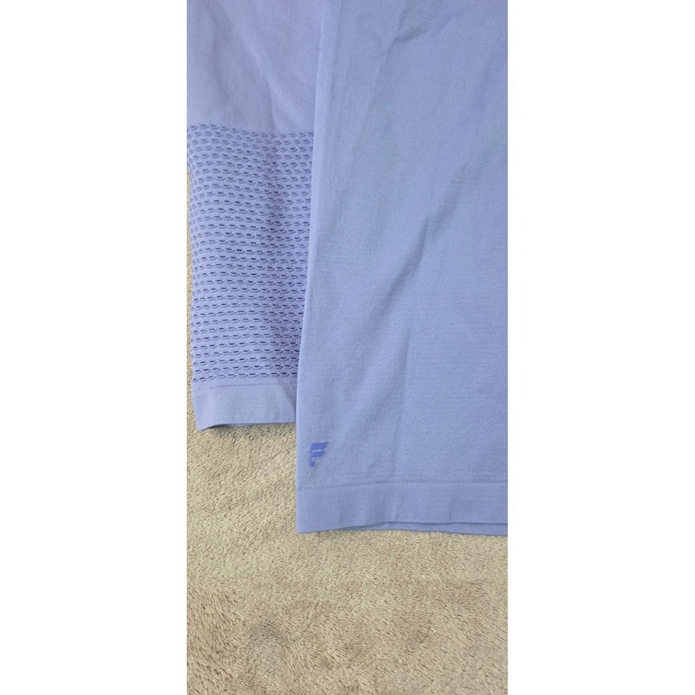 Fabletics Musetta Seamless LS Vented Shirt Women M Light Purple Stretchy NEW - Picture 4 of 7